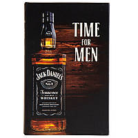 Скринька книга сейф металева з двома ключами Час для чоловіків 26х17х5 см 112UE