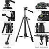 Штатив професійний для фотоапарата Weifeng WT-3560 трипод, фото 2