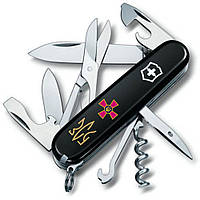 Складной нож Victorinox Climber Army Эмблема ЗСУ и Трезубец ЗСУ (1.3703.3_W1015u) мультитул оригинал