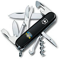 Складной нож Victorinox Climber Ukraine Герб Украины с цветочным флагом (1.3703.3_T1280u) мультитул