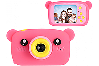 Детский цифровой фотоаппарат Teddy GM-24 розовый