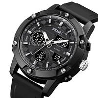Часы наручные мужские SKMEI 1757BKBK BLACK-BLACK, часы наручные электронные тактические. EK-495 Цвет: черный