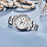 Механічний з автопідзаводом годинник для дайвінгу (20 АТМ) Pagani Design PD-1693 Silver-White, фото 4