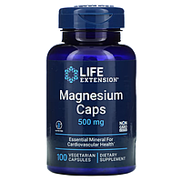 Life Extension, Магний, 500 мг, 100 капсул, Magnesium Caps, 500 mg