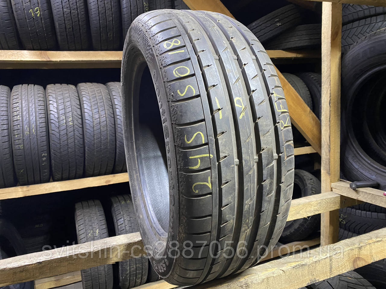 Розпаровка 245/50R18 Continental ContiSportContact3 RFT 6мм 2019рік, фото 1