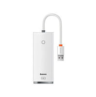 HUB Baseus Lite Series 4-in-1 (USB-A to USB 3.0*4) (0.25m) White