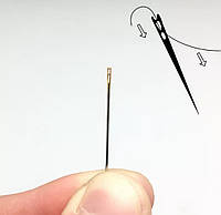 Голки для ручного шиття Peri 3 size, людям які мають проблеми із зором, набір 12 штук трьох розмірів (6686)