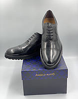 Мужские Модные Кожаные Классические Черные Туфли Angelo Ruffo