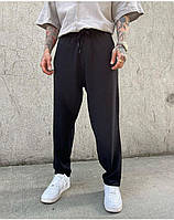 Стильные мужские штаны МОМ с брючной ткани (Размеры S,M,L,Xl,XXl,3Xl), Черные
