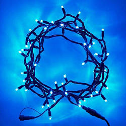 Гірлянда вулична LED нитка 200 ламп 20 м Синій (46)
