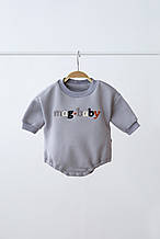 Боді з тринитки з начосом "Juice", Сірий