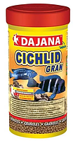 Корм Dajana Cichlid Gran 100 ml. Основной корм для ежедневного кормления маленьких и средних цихлид.