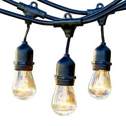 Гірлянда Белт Лайт Ретро з лампочок лофт для вулиці 10 ламп E27 LED IP 65 5 м (8604611)