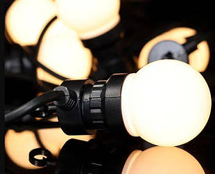Гірлянда Белт Лайт кулька 10 Led ламп у стилі Ретро Теплий білий 5 м (8604633)