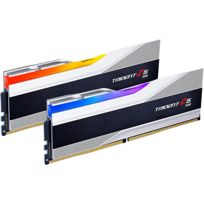 Модуль пам'яті для комп'ютера DDR5 32GB (2x16GB) 8000 MHz Trident Z5 RGB Silver G.Skill - фото 4 - id-p2020461931