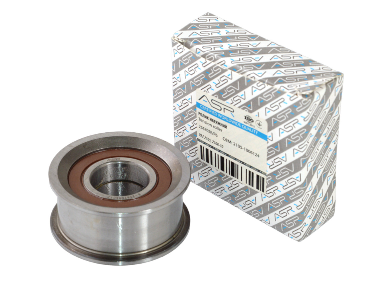 Ролик натяжний ВАЗ 2105, 2108-10, 8 кл. с/о метал.