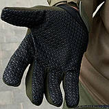 Захисні тактичні рукавиці з пальцями, фото 5