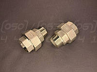 Американка нерж. сталь AISI304 Ду25 (1") внутр.-зовн. різьба BSPP, Class 150, прокладка PTFE