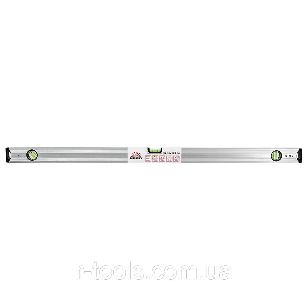 Рівень 100 см 3 капсули алюмінієва рамка Vitals 181786