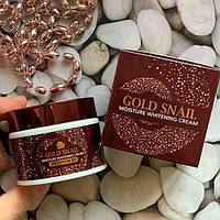 Крем для лица Enough Gold Snail Moisture Whitening Cream с муцином улитка 50 г