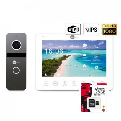 Комплект відеодомофона Neolight NeoKIT HD+ WF (Graphite)