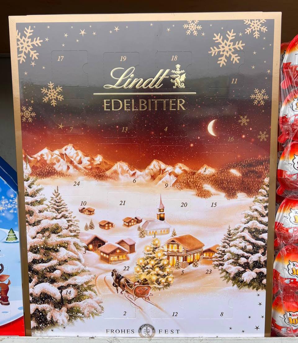 Адвент-календар "Lindt" Edelbitter 250 гр. Швейцарія
