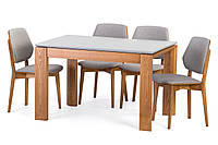 Обеденная комплект: прямоугольный стол Милан-люкс + 4 стула 03В