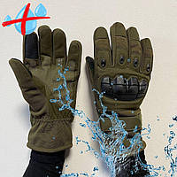 Зимние тактические перчатки Олива М L XL XXL   чорные/ зеленые