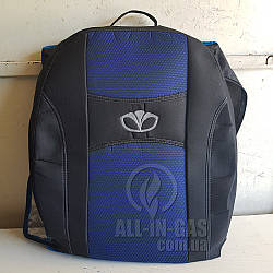 Чохли Daewoo Lanos 1997- (Синій) / автомобільні чохли на Део Ланос "Nika Lux"