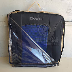 Чохли DAF XF 105 (1+1) 2005-2012 (Синій) / автомобільні чохли на ДАФ 105 "Nika Lux"