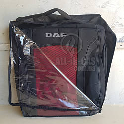 Чохли DAF XF 105 (1+1) 2005-2012 (Червоний) / автомобільні чохли на ДАФ 105 "Nika Lux"