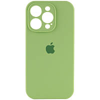 Силиконовый чехол Silicone Case Full Camera для iPhone 14 Pro Max Mint