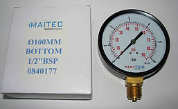 Манометр радіальний MAITEC (1/2") 0 - 6 бар