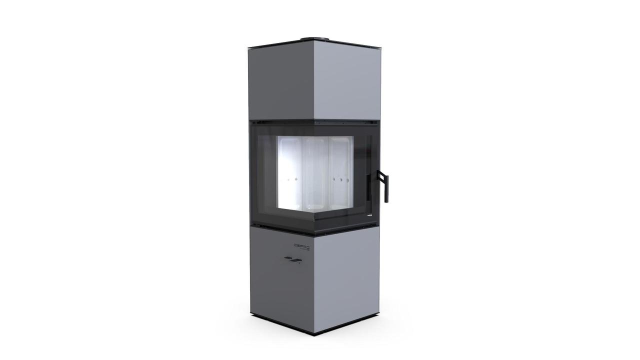 Сталева піч Defro Home QUADROOM Сірий, фото 1