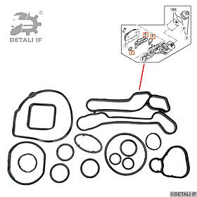 Aveo Прокладка масляного теплообмінника Chevrolet 1.4 2724577 24445723 55354071 55354072 15шт