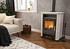 Кахельна піч Nordflam ARTA White, фото 3