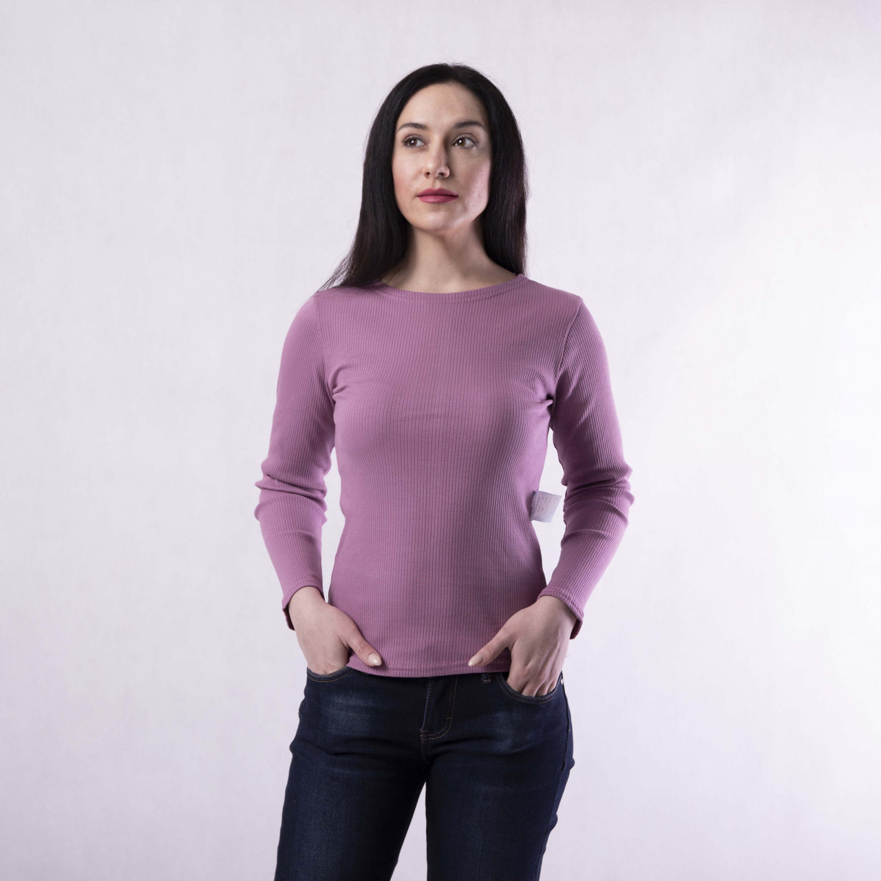 Кофта жіноча базова в рубчик однотонна 42-52р