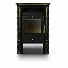 Кахельна піч Nordflam VERA Green, фото 3