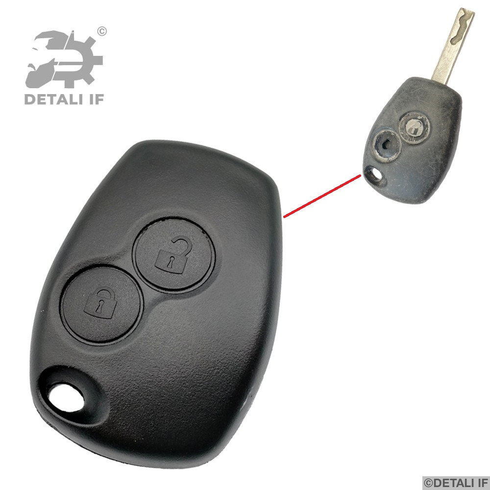 Корпус ключа ключ Vivaro ключ Opel 2 кнопки 9.5/2.5mm