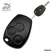 Корпус ключа Master 2 ключ Renault 3 кнопки 9/3mm