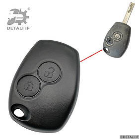 Корпус ключа ключ Trafic 2 ключ Renault 2 кнопки 9.5/2.5mm