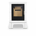 Піч на дровах до 50 м² Nordflam FROVI White. Сучасне опалення з кахлю 5 кВт Польща, фото 3