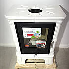 Піч на дровах до 50 м² Nordflam FROVI White. Сучасне опалення з кахлю 5 кВт Польща, фото 4