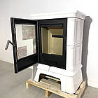 Піч на дровах до 50 м² Nordflam FROVI White. Сучасне опалення з кахлю 5 кВт Польща, фото 8