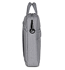 Сумка для ноутбука синя 15.6" Oumantu 30х7х42 см Повсякденна сумка для ноутбука Портфель для ноутбука синій, фото 4