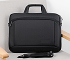Сумка для ноутбука синя 15.6" Oumantu 30х7х42 см Повсякденна сумка для ноутбука Портфель для ноутбука синій, фото 5