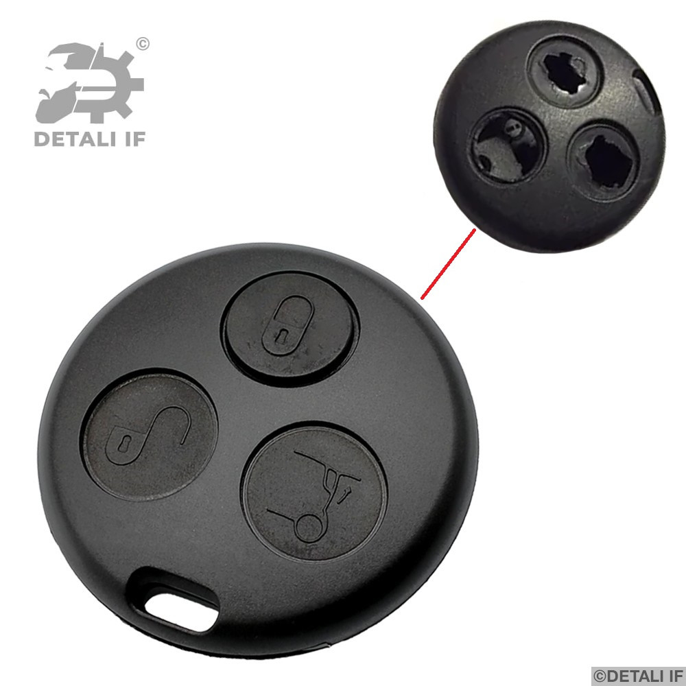 Корпус ключа ключ Fortwo Smart 3 кнопки 267T-5WK45144 KR55WK4514