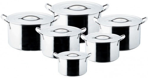 Набір каструль з кришками з 6шт Селла EM-0060, фото 1