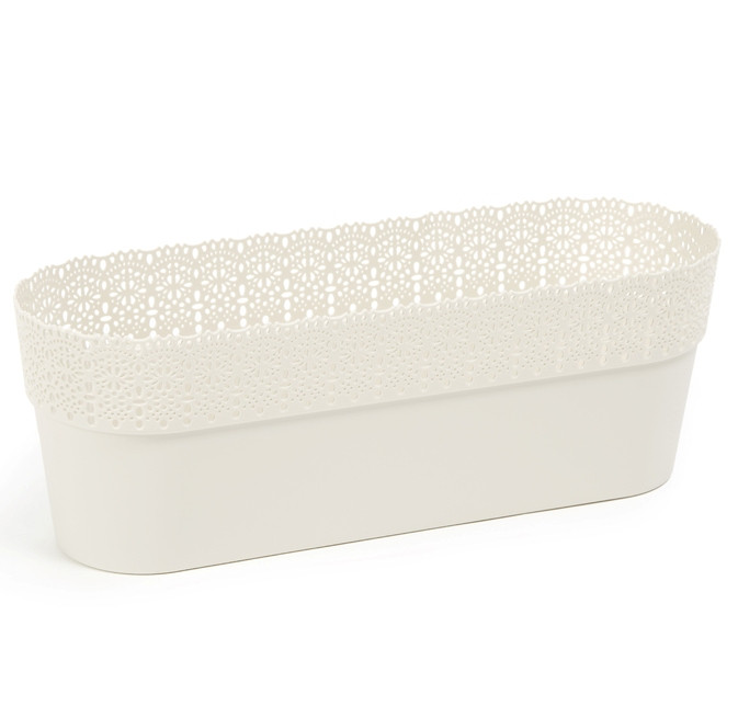 Горщик Белла овальний 380  світло бежевий, фото 1