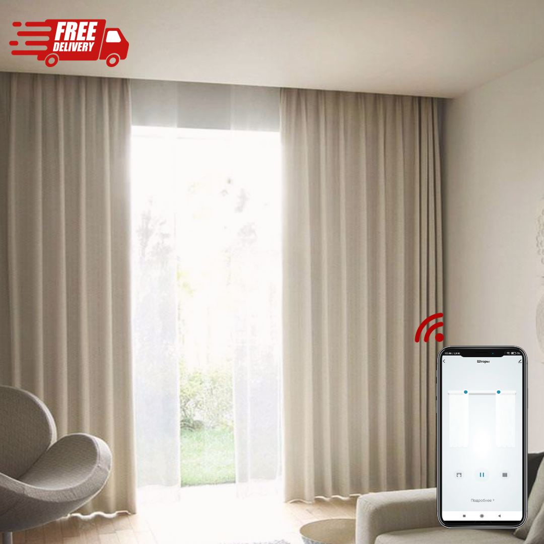 Розумний електрокарниз для штор 6 м. з ZigBee управлінням Tervix Pro Line ZigBee Curtain 454126